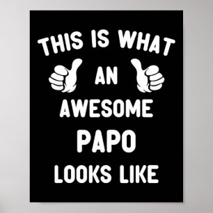 So sieht ein Phantastisches Papo aus wie das D ein Poster