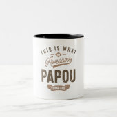 So sieht ein Phantastisches Papou aus Zweifarbige Tasse (Mittel)