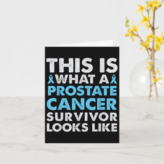 So sieht ein Prostatakrebs-Überlebender aus Karte (Gelbe Blume)