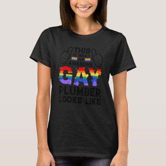 So sieht ein Schwulenbaum aus wie LGBTQ-Stolz T-Shirt (Vorderseite)