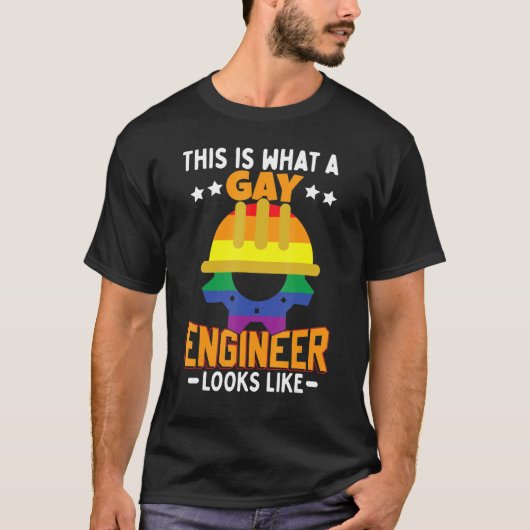 So sieht ein Schwuleningenieur aus wie LGBT T-Shirt (Vorderseite)