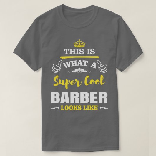 SO SIEHT EIN SUPER COOL BARBER AUS T-Shirt (Design vorne)