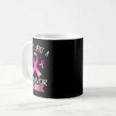 So sieht ein Überlebender aus wie rosa Brust Kaffeetasse (Vorderseite Links)
