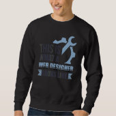 So sieht ein Webdesigner Css-Programm aus Sweatshirt (Vorderseite)