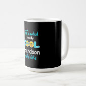 So sieht ein wirklich Cooler Enkel aus Kaffeetasse (VorderseiteRechts)