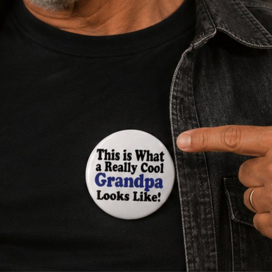 So sieht ein wirklich cooler Opa aus Button