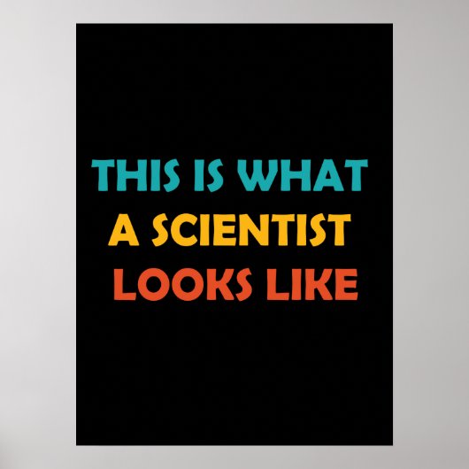 So sieht ein Wissenschaftler aus Poster (Vorne)