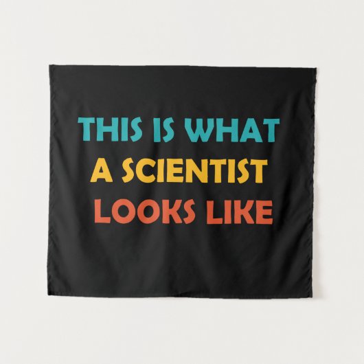 So sieht ein Wissenschaftler aus Wandteppich (Vorderseite (Horizontal))