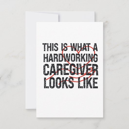 So sieht eine fleißige Betreuung aus Dankeskarte (Vorderseite)