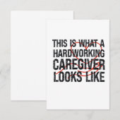 So sieht eine fleißige Betreuung aus Dankeskarte (Vorne/Hinten)