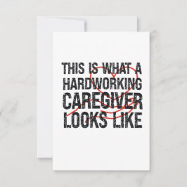 So sieht eine fleißige Betreuung aus Dankeskarte