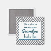 So sieht eine Phantastische Großmutter aus Magnet (Vorderseite/Rückseite)