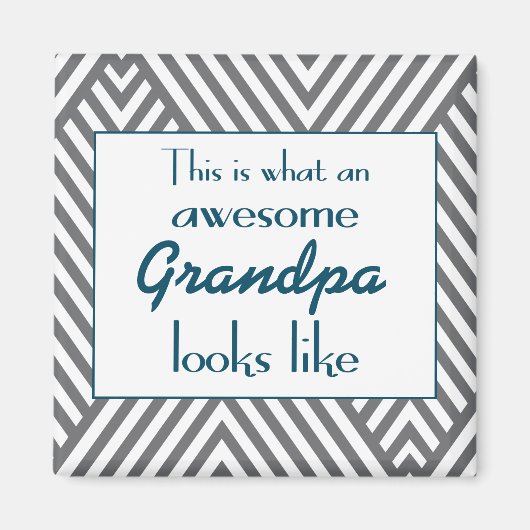 So sieht eine Phantastische Großmutter aus Magnet (Vorne)