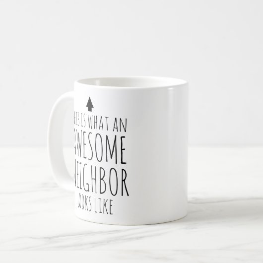 So sieht eine Phantastische Nachbarin aus Kaffeetasse (Vorderseite Links)