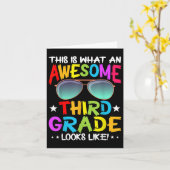 So sieht eine Phantastische Niedliche dritte Klass Karte (Gelbe Blume)