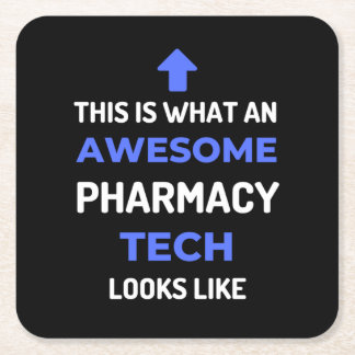 So sieht eine Phantastische Pharmazie-Technik aus Rechteckiger Pappuntersetzer