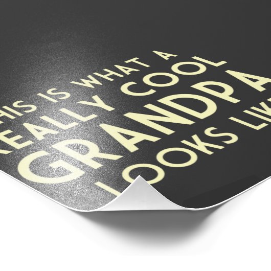 So sieht eine wirklich Coole Großmutter aus Fotodruck (Ecke)