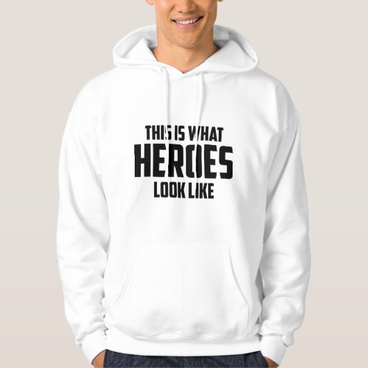 So sieht HEROES aus Hoodie (Vorderseite)