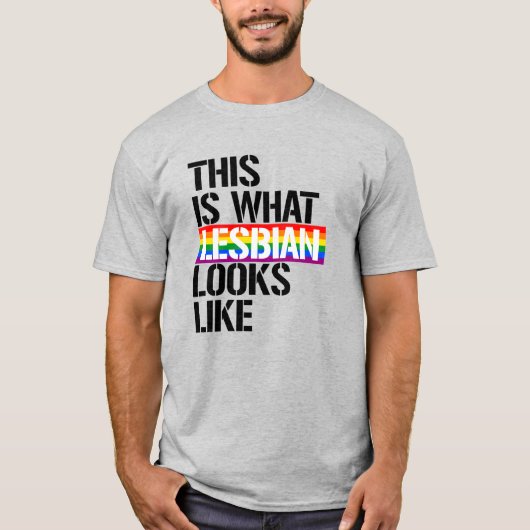 So sieht Lesbian aus T-Shirt (Vorderseite)