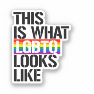 So sieht LGBTQ aus Aufkleber