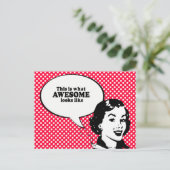 SO SIEHT PHANTASTISCH AUS POSTKARTE (Stehend Vorderseite)