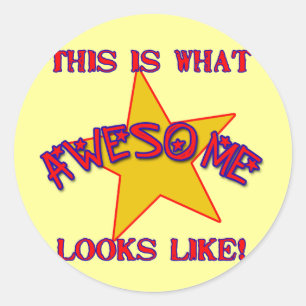 So sieht Phantastisch aus! Runder Aufkleber