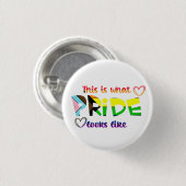 So sieht Stolz aus Button (Vorne & Hinten)