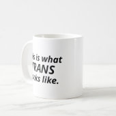 So sieht Trans aus Kaffeetasse (Vorderseite Links)