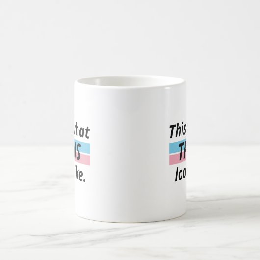 So sieht Trans aus Kaffeetasse (Mittel)