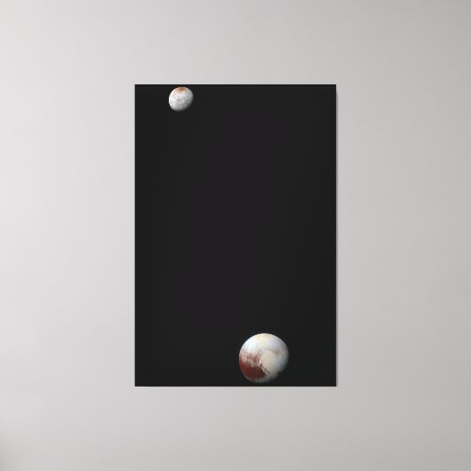So skalieren Sie Pluto & Charon Leinwanddruck (Vorderseite)