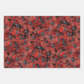 So skurril! Halloween Skulls Spiders Gothic Geschenkpapier Set (Vorderseite 3)