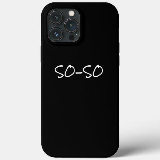 So-So Attitude Case-Mate iPhone Case (Rückseite)