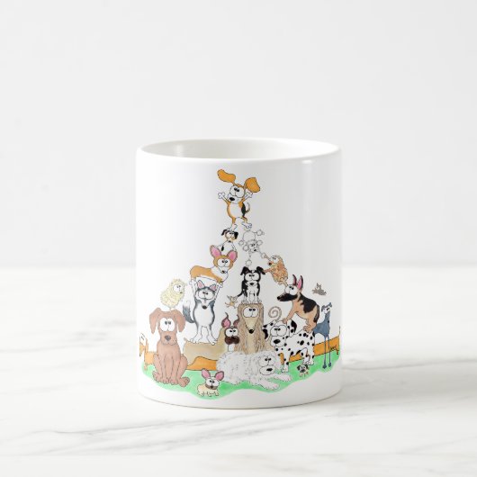 So So Long Dachshund und der Top Dog Beagle Kaffeetasse (Mittel)
