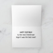 SO SORRY "I MISSED YOUR BIRTHDAY" KARTE (Innenseite)