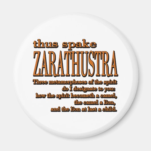 So Spake Zarathustra Magnet (Vorne)