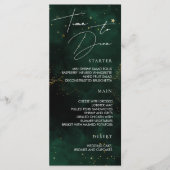 So speisen Sie die Speisekarte der dunkelgrünen Sm Menükarte (Vorderseite)