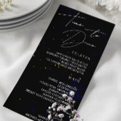 So speisen Sie Speisekarte Lila Wasserfarbe Magisc Menükarte