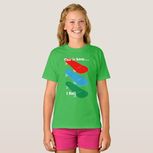 So spiele ich Design - Girls' Basic T - Shirt (Vorne ganz)