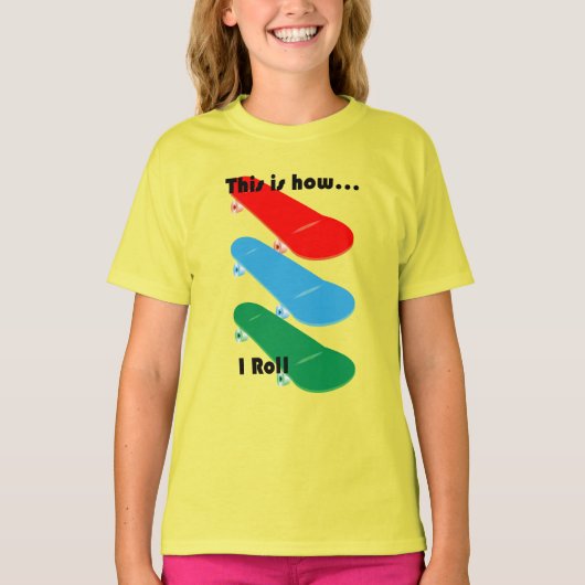 So spiele ich Design - Girls' Basic T - Shirt (Vorderseite)