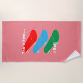 So spiele ich Design - Strandhandtuch (Vorderseite)