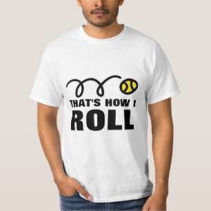 So spiele ich Tennis Humorvolles Tennis-T-Shirt- T-Shirt
