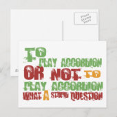 So spielen Sie Accordion Postkarte (Vorne/Hinten)