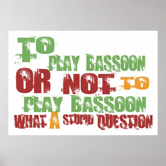 So spielen Sie Bassoon Poster (Vorne)