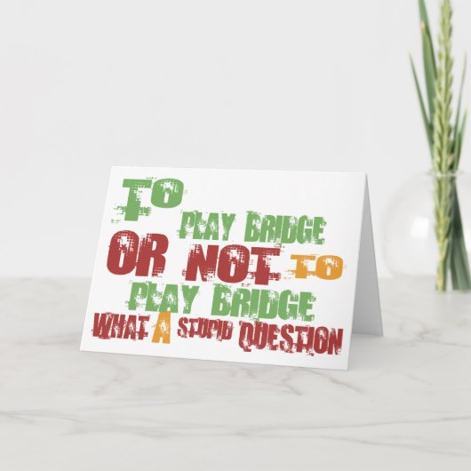 So spielen Sie Bridge Karte (Vorderseite)