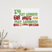 So spielen Sie Lacrosse Poster (Küche)
