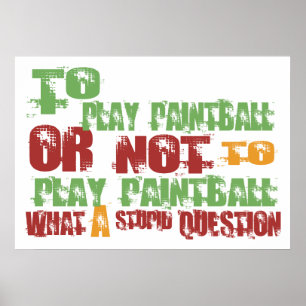 So spielen Sie Paintball Poster