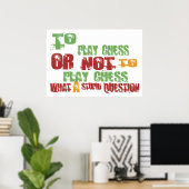 So spielen Sie Schach Poster (Heimbüro)