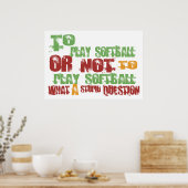 So spielen Sie Softball Poster (Küche)