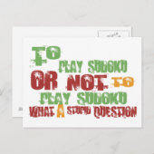 So spielen Sie Sudoku Postkarte (Vorne/Hinten)