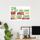 So spielen Sie Tischtennis Poster (Heimbüro)